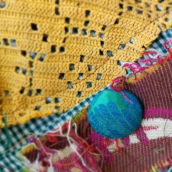 ArtWear Kimono Upcycled Shirt Dress - Picture 8 of 8